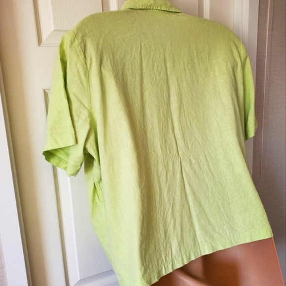 Jane Ashley Embroidered Button Up Blouse - Picture 9 of 13